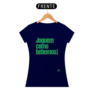 Nome do produto Camiseta feminina engraçada com frase de futebol 