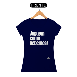 Nome do produto Camiseta feminina engraçada com frase de futebol 