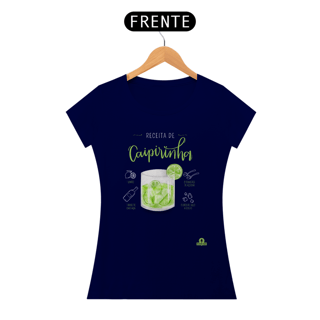 Nome do produto Camiseta receita de caipirinha, para os amantes deste drink genuinamente brasileiro.