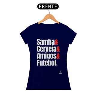 Nome do produto Camiseta feminina samba frase 