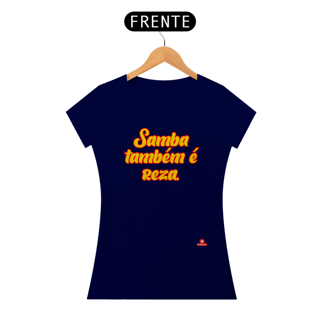 Nome do produto Camiseta feminina de samba com a frase 