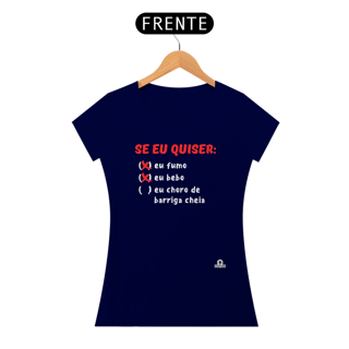 Nome do produto Camiseta feminina engraçada 