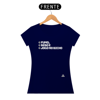 Nome do produto Camiseta feminina baby long com frase de boteco 