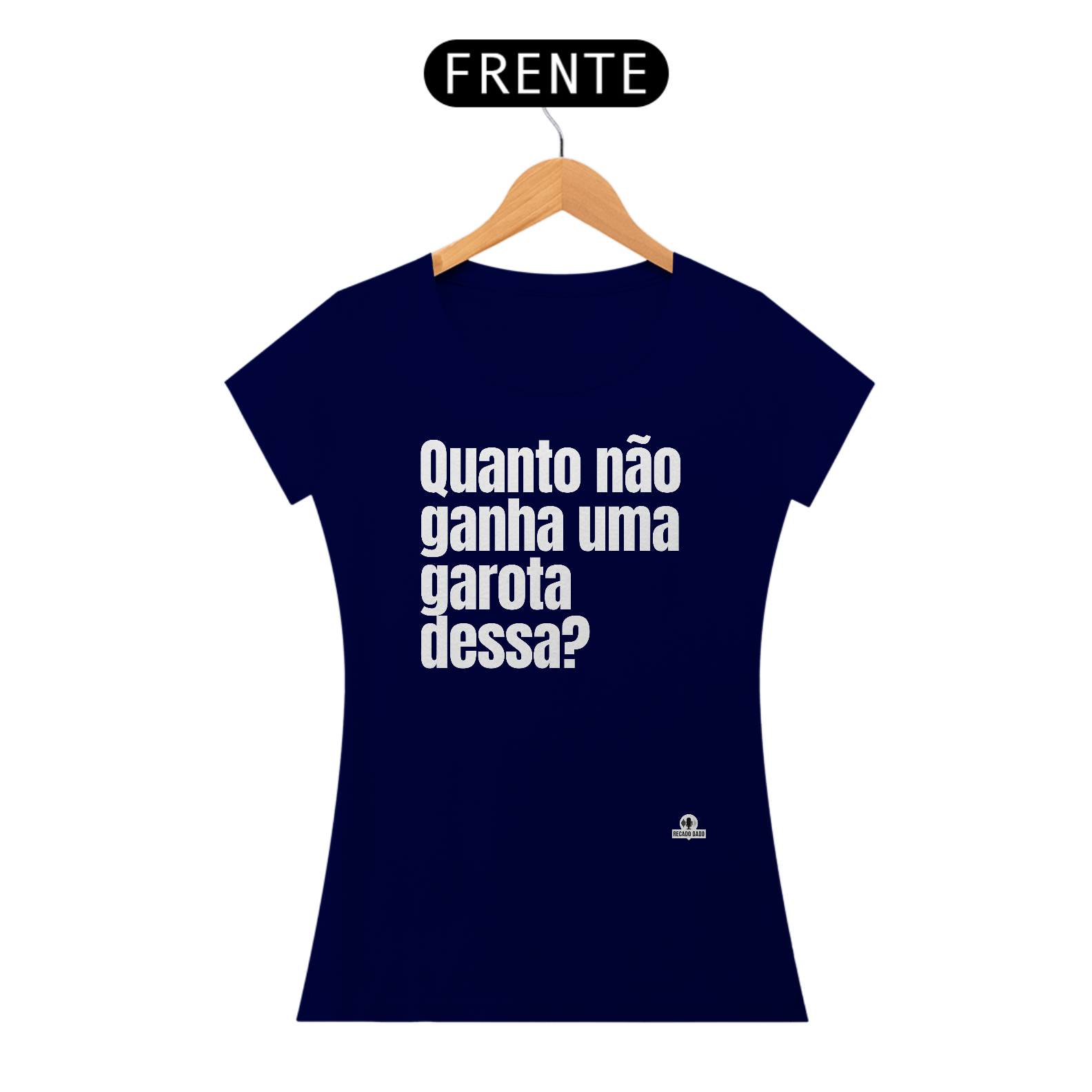 Camiseta com frase de humor 