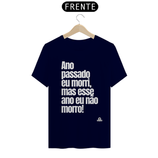 Nome do produto Camiseta de bloquinho com frase do cantor Belchior 