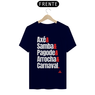 Nome do produto Camiseta com estampa dos ritmos carnavalescos 