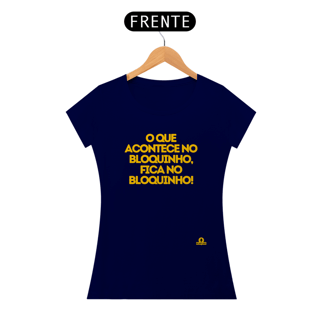 Nome do produto Camiseta baby long de bloquinho de carnaval 