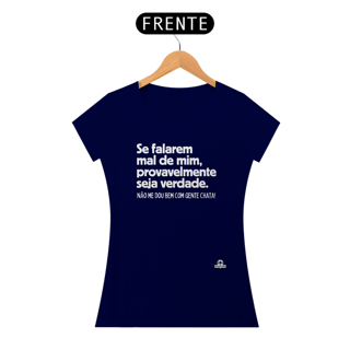 Nome do produto Camiseta feminina com frase de humor 