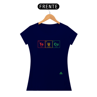 Nome do produto Camiseta feminina engraçada com os elementos da tabela periódia 