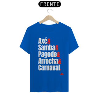 Nome do produto Camiseta com estampa dos ritmos carnavalescos 