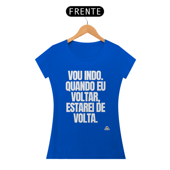 Camiseta feminina com frase de humor 