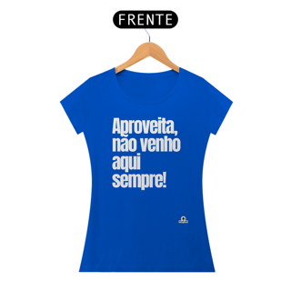 Nome do produto Camiseta feminina de humor com frase 