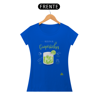 Nome do produto Camiseta receita de caipirinha, para os amantes deste drink genuinamente brasileiro.