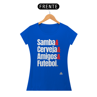 Nome do produto Camiseta feminina samba frase 