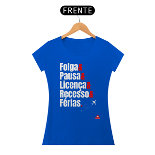 Nome do produto Camiseta feminina de viagem com frase 