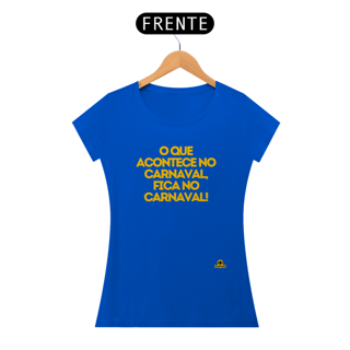 Nome do produto Camiseta feminina de carnaval com frase estampada 