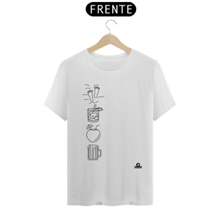 Nome do produto Camiseta samba com estampa que remete à música 