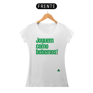 Nome do produto Camiseta feminina engraçada com frase de futebol 