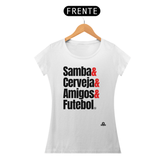 Nome do produto Camiseta feminina samba frase 