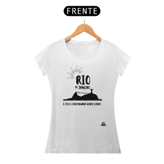 Nome do produto Camiseta feminina do Rio de Janeiro com frase 
