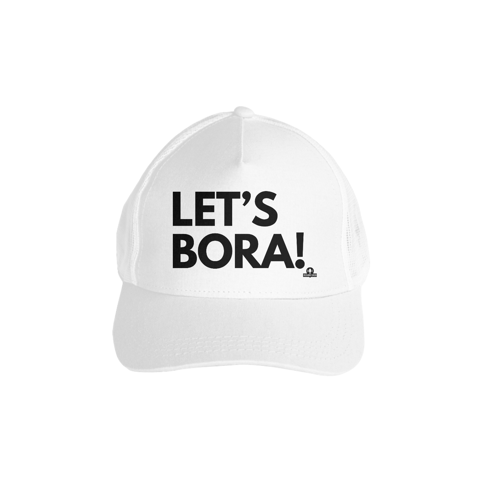 Boné aba curva frase de humor 