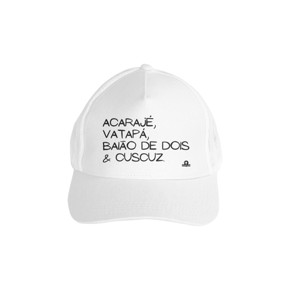 Boné aba curva de gastronomia 