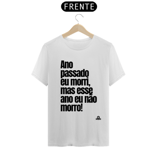 Nome do produto Camiseta de bloquinho com frase do cantor Belchior 