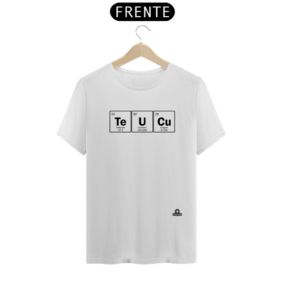 Camiseta engraçada com os elementos da tabela periódia 