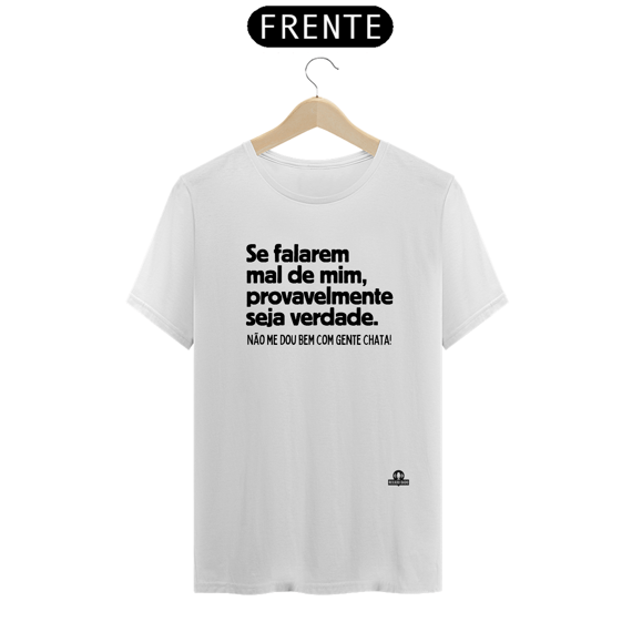 Camiseta com frase de humor 