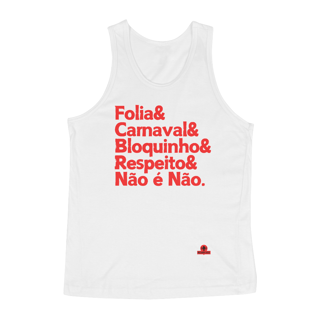 Nome do produto Camiseta regata para o carnaval com frase 