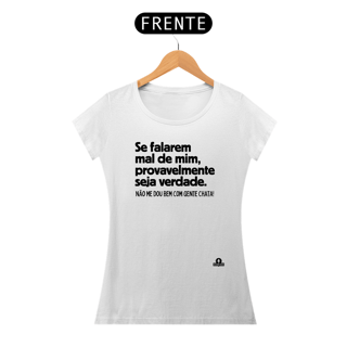 Nome do produto Camiseta feminina com frase de humor 