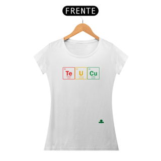 Nome do produto Camiseta feminina engraçada com os elementos da tabela periódia 