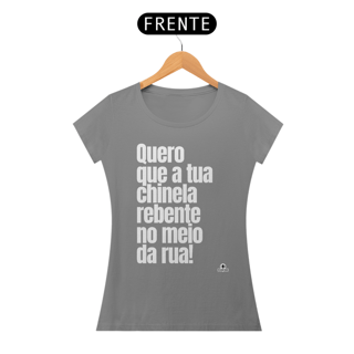 Nome do produto Camiseta feminina com frase engraçada 