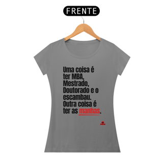 Nome do produto Camiseta feminina com frase engraçada 