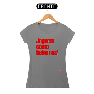 Nome do produto Camiseta feminina engraçada com frase de futebol 