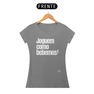 Nome do produto Camiseta feminina engraçada com frase de futebol 