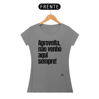 Nome do produto Camiseta feminina de humor com frase 