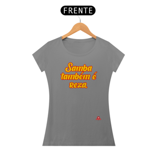 Nome do produto Camiseta feminina de samba com a frase 
