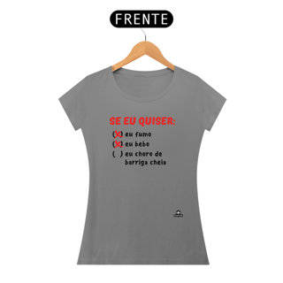 Nome do produto Camiseta feminina engraçada 