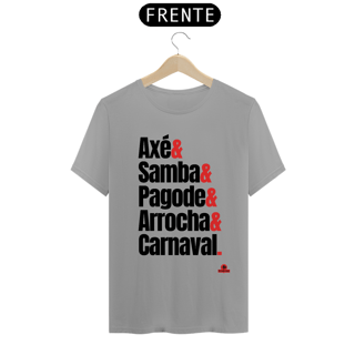 Nome do produto Camiseta com estampa dos ritmos carnavalescos 