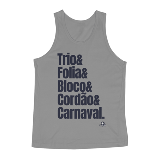 Nome do produto Camiseta regata com estampa dos ritmos carnavalescos 