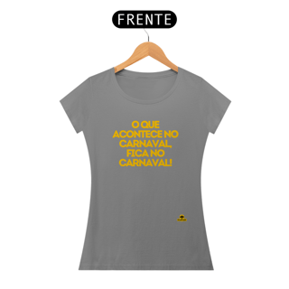 Nome do produto Camiseta feminina de carnaval com frase estampada 