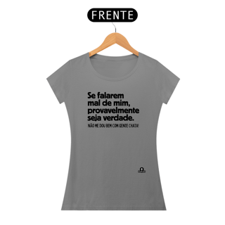 Nome do produto Camiseta feminina com frase de humor 