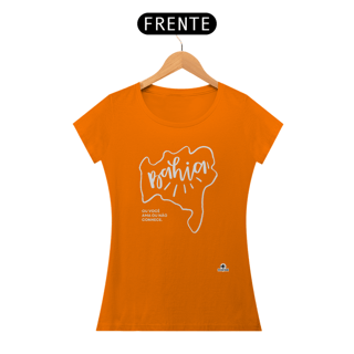 Nome do produto Camiseta com o mapa da Bahia e a frase 