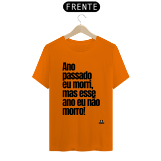 Nome do produto Camiseta de bloquinho com frase do cantor Belchior 