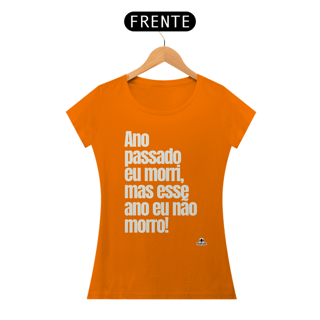 Nome do produto Camiseta feminina de bloquinho com frase do cantor Belchior 