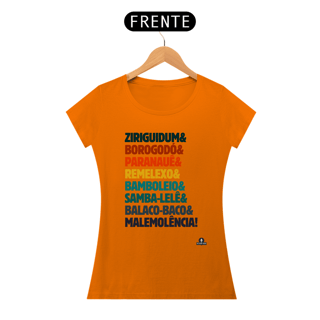 Nome do produto Camiseta baby long com as expressões brasileiras 
