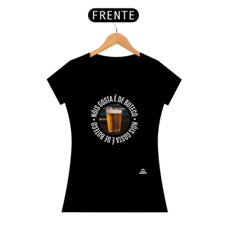 Nome do produto Camiseta de cerveja “Nóis Gosta É de Boteco” com imagem de um Copo americano de Cerveja.