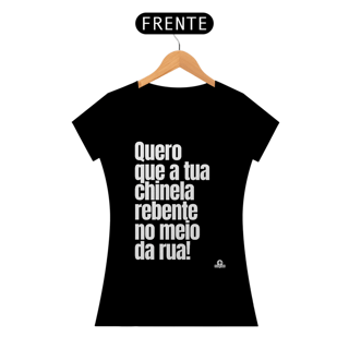Nome do produto Camiseta feminina com frase engraçada 