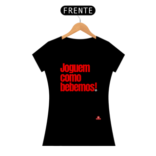 Nome do produto Camiseta feminina engraçada com frase de futebol 